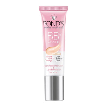 POND's Super Light Gel Oil Free Face Moisturizer 49g, With Hyaluronic Acid & Vitamin E for Daily Use & POND's BB+ Cream, Instant Spot Coverage + Light Make-up Glow, Ivory 9g
